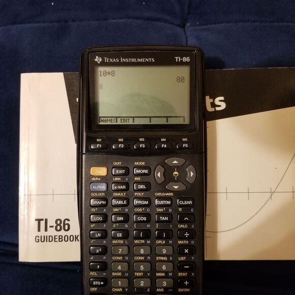 Texas Instruments TI 86 Black Graphing Calculator - Picture 5 of 8
